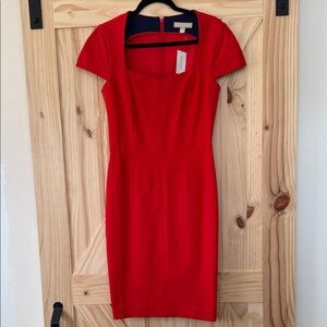 Banana Republic Red Midi Dress